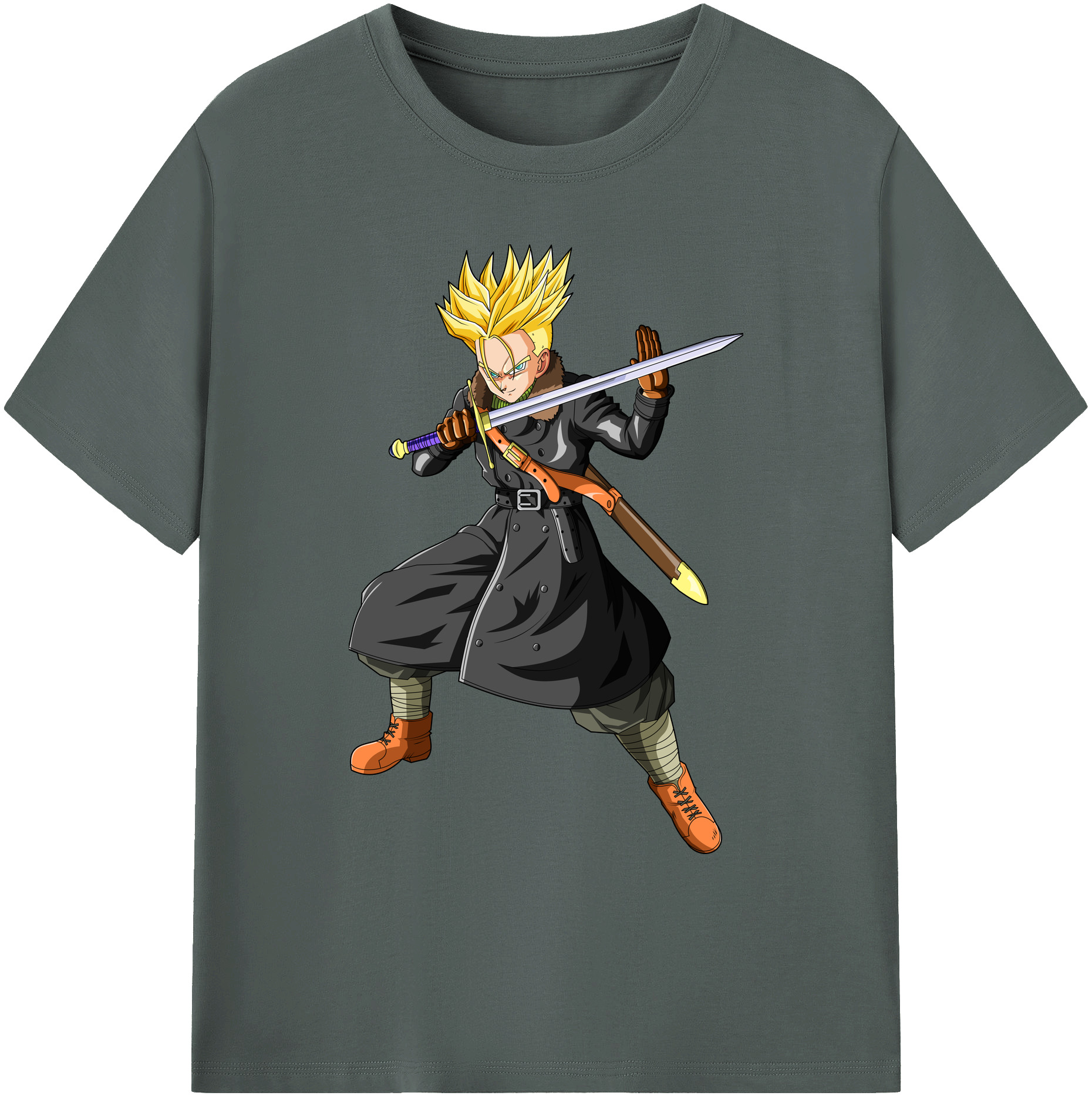 （画像用） ドラゴンボール トランクス（Torankusu）DRAGON BALL Trunks 綿100％ メンズ半袖Tシャツ｜肌触りやわらか＆通気性
